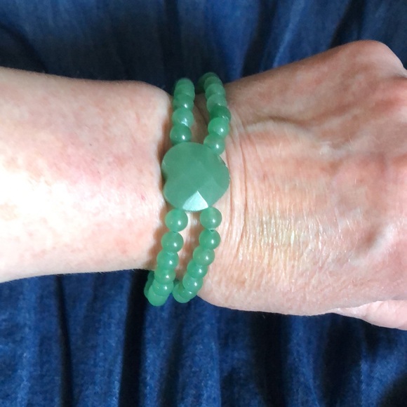 NWT AVENTURINE GEMSTONE BRACELET - Picture 4 of 5
